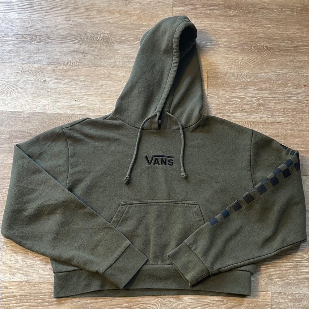 Vans Olive Green Women’s Cropped Hoodie